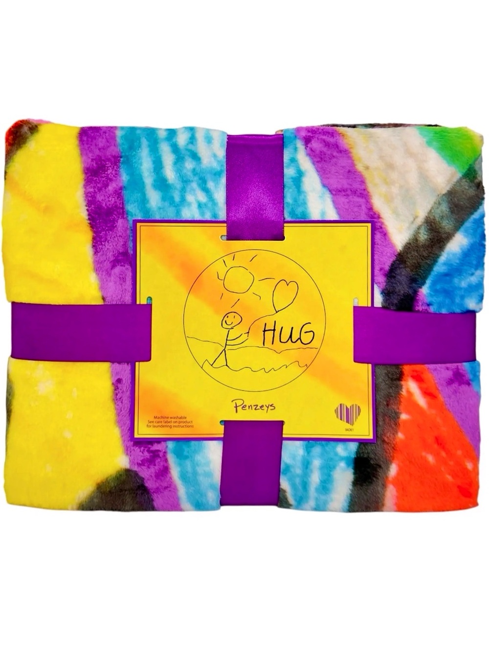 NWT 🆕 Blanket - Silky-soft ‘Hug’ Throw Fleece, Tie-Dye, Colorful, Cozy, Plush
